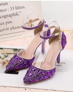 Chaussure Pailleté Violet