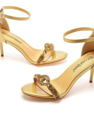 Chaussure de Mariée Doré