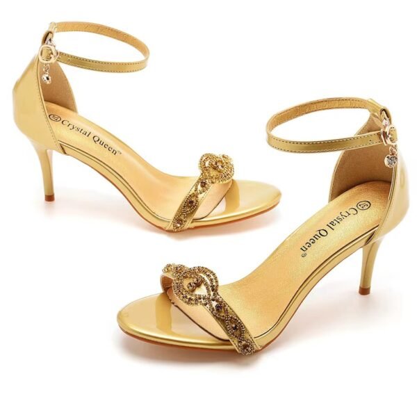 Chaussure de Mariée Doré