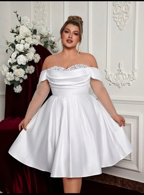 Robe de mariée au genoux