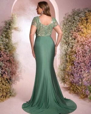 Robe de soirée vert