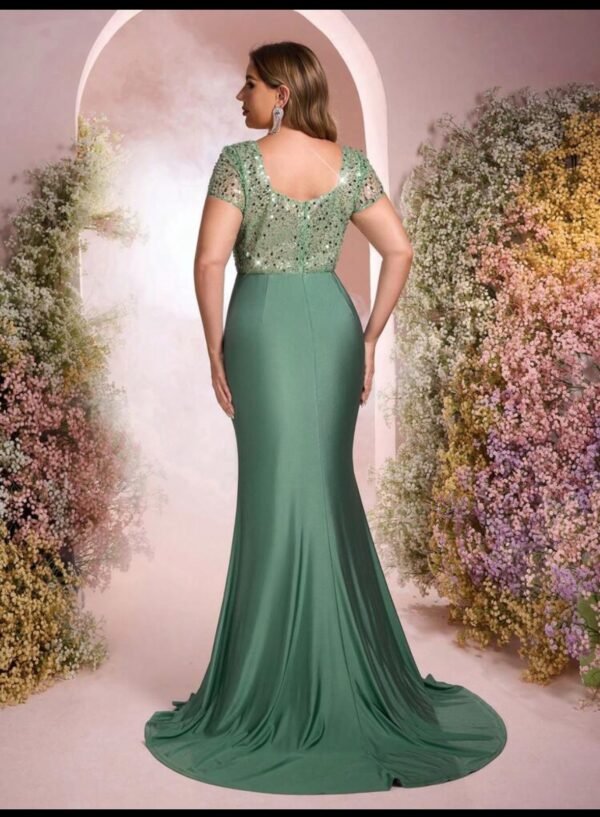 Robe de soirée vert