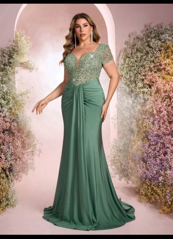 Robe de soirée vert – Image 2