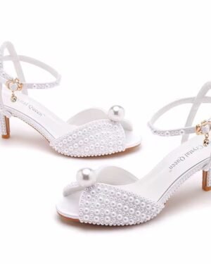 Chaussure de Mariee avec perle